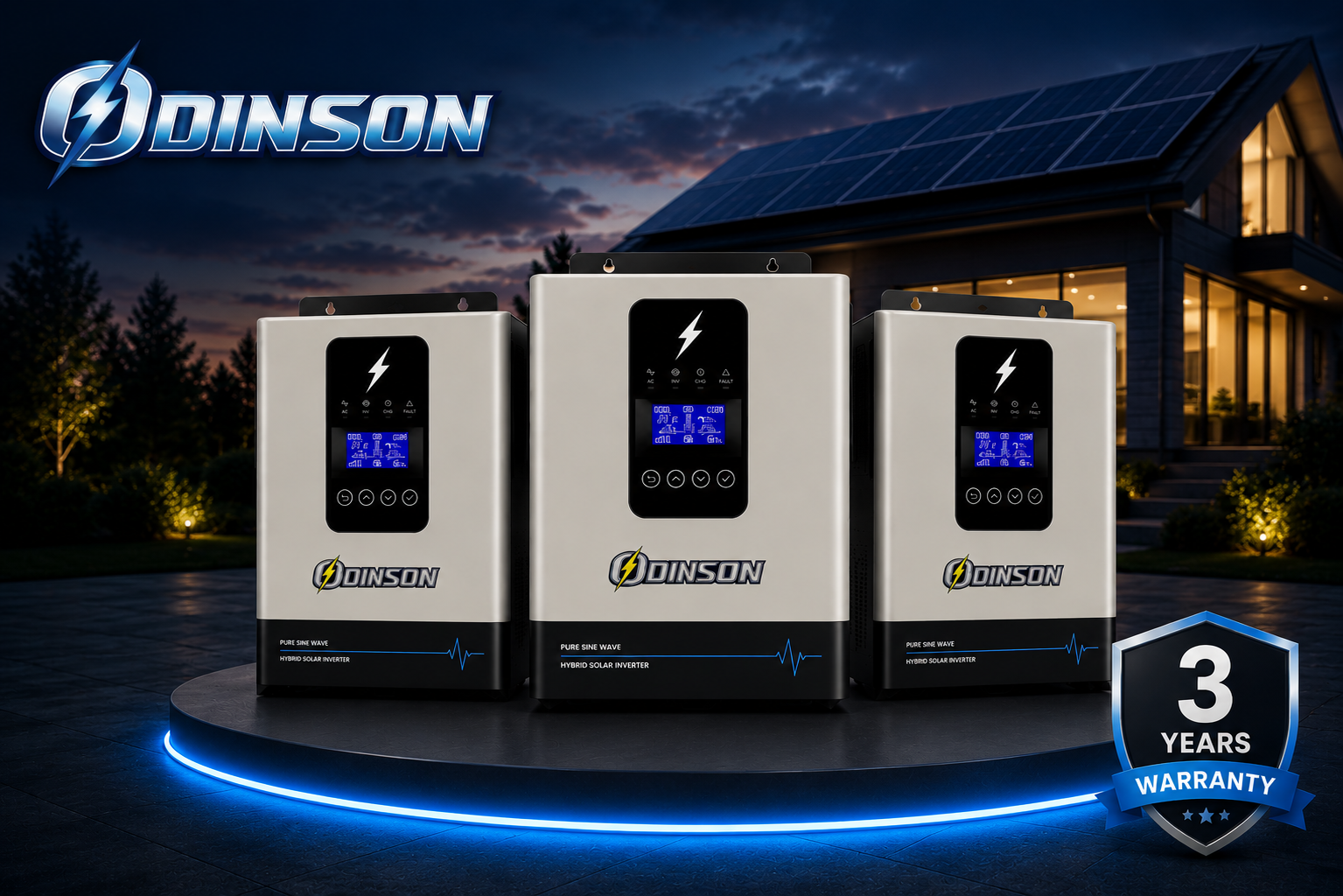 Odinson hybrid solar inverter range for Indian homes and businesses